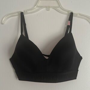 Victoria Secret Pink wireless black bra size 34 C